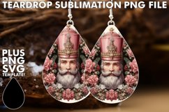 Timeless Teardrop Earrings PNG, Christmas Product Image 1