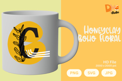 Honeyclay Boho Floral Monogram Product Image 1