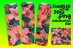 Vibrant Floral Wraps for 20oz Tumbler Sublimation Product Image 1