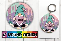 Enchanted Car Coaster Circle PNG, Valentines Product Image 1