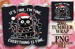 WHIMSICAL ESCAPES 20oz TUMBLER WRAP, Xmas Product Image 1