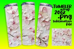 Watercolor Garden 20oz Tumbler Wrap Design Product Image 1