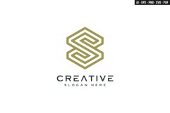 initial letter S logo line style vector design Product Image 1