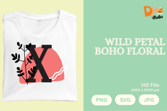 Wild Petal Boho Floral Monogram Product Image 1