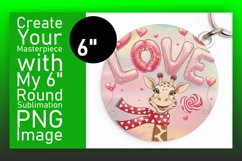 Sophisticated Round Design Keychain Art , Valentines Product Image 1