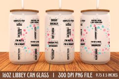 Funny Quotes 16oz Can Glass Wrap, Funny Quotes Can Glass Product Image 1