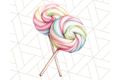 Pastel Sweet Treats Clipart, Ice Cream, Cakes, Donuts Png Product Image 5