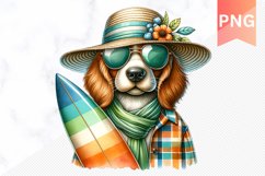 Summer Dog Sublimation - Clipart PNG Design Product Image 1