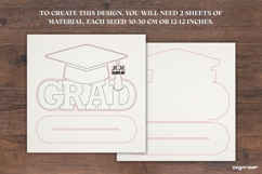 Grad 2026 Signature Sign Laser Cut | Glowforge | SVG Product Image 3