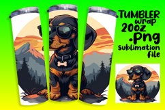 Mountain Trek Pup Tumbler Wrap - Sublimation Product Image 1