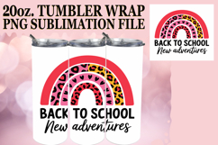Sweet adventures 20oz tumbler wrap, Back To School Product Image 1