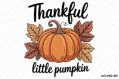 Thankful little Pumpkin Svg | Halloween Svg | Svg Cut Files Product Image 1