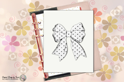 Polka Dot Bow PNG Chic Ribbon Fashion Coquette Design Product Image 9