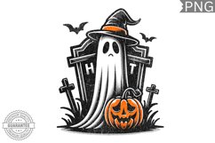 Halloween Ghost Sublimation Design - High-Quality 300 Dpi Product Image 1