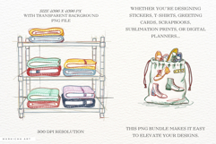 Hand-Drawn Laundry Clipart Product Image 2