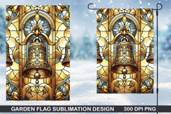 Garden Flag Sublimation| Christmas Garden Flag PNG Design Product Image 1