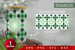 Christmas Pattern Can Glass | Svg Bundle | 16 Oz Libbey Product Image 8