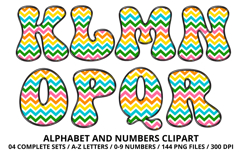 Summer Alphabet &amp; Numbers PNG Clipart Doodle Letters 300 DPI Product Image 3