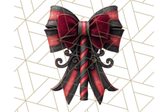 Gothic Christmas Clipart Dark Holiday PNG, Dark Christmas Product Image 5