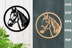 Horse Wall Art Design| Laser cut, Cricut, Silhouette Product Image 1