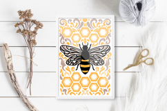 Bee papercut | Bee lightbox| Bee SVG Product Image 3