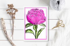 Beautiful peonies SVG/ Bouquet of peonies layered paprtcut Product Image 3