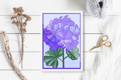 Blue Flower Layered papercut / Cricut flower 3d svg Product Image 3