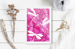 Flower and dragonfly layered paper cut / cricut machine Product Image 3