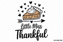 Little Miss Thankful Svg | Halloween Svg | Svg Cut Files Product Image 1