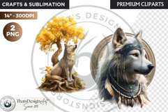 Watercolor Mystic Wols Fantasy Clipart PNG Graphics Product Image 1