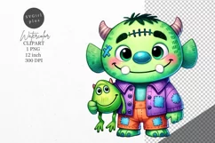 Halloween clipart, Monster clipart, Autumn clipart, Product Image 1