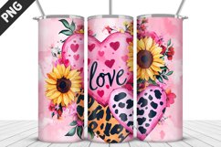 Lovely Hearts Tumbler Design | Valentine&#039;s Day Tumbler Wrap Product Image 2