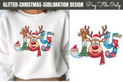 Glitter Christmas Sublimation Designs Clipart Product Image 1