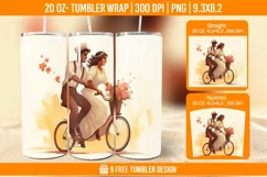Valentines day Tumbler Wrap Designs, Sublimation Wrap Product Image 1