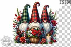 Christmas Gnome Sublimation - Clipart PNG Design Product Image 1