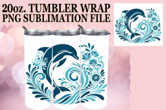 Blissful whispers 20oz tumbler wrap, Flower Animals Product Image 1