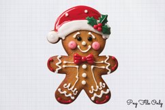 Cute Christmas Gingerbread Clipart PNG Product Image 1