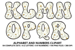 Honey bee Alphabet png clipart, honey bee letters doodle Product Image 3