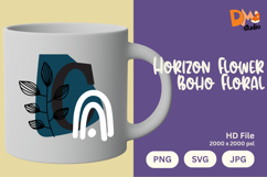 Horizon Flower Boho Floral Monogram Product Image 1