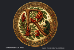 Round Celtic Zodiac Signs Clipart PNG Set 2- Irish Mythology Product Image 3