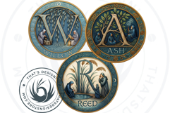 Round Celtic Zodiac Signs Clipart PNG Set 2- Irish Mythology Product Image 6