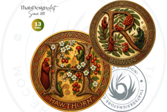 Round Celtic Zodiac Signs Clipart PNG Set 2- Irish Mythology Product Image 9