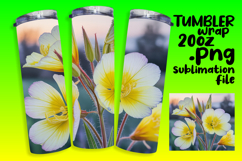 Creative 20oz Tumbler Template , Flowers Product Image 1