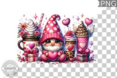 Valentine&#039;s Day Gnome - Valentine Clipart Sublimation Product Image 1