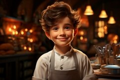 3D pixar Character Child Boy Chef with relevant environment Product Image 1