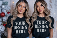 Bella Canvas 3001 Couple Mockup , BC3001 Couple mockup Product Image 1