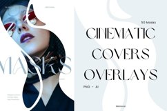 Boost your photography with Cinematic Covers Overlays. The collection includes high-res PNGs, AI Files, Abstract Masks, Graphic Elements, Geometric Shapes, and Bubble Mask Ideal for various design needs. Unique Fine Art Clipping Mask Overlay included