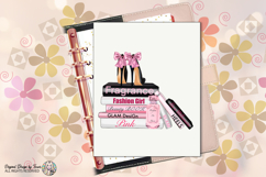 Fashion Girl Glam Books Heels Perfume PNG Chic Design Product Image 10