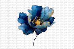 23 Dark and Gold Flowers PNG Product Image 13