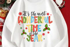Christmas Time Png, It's The Most Wonderful Time Png Product Image 1